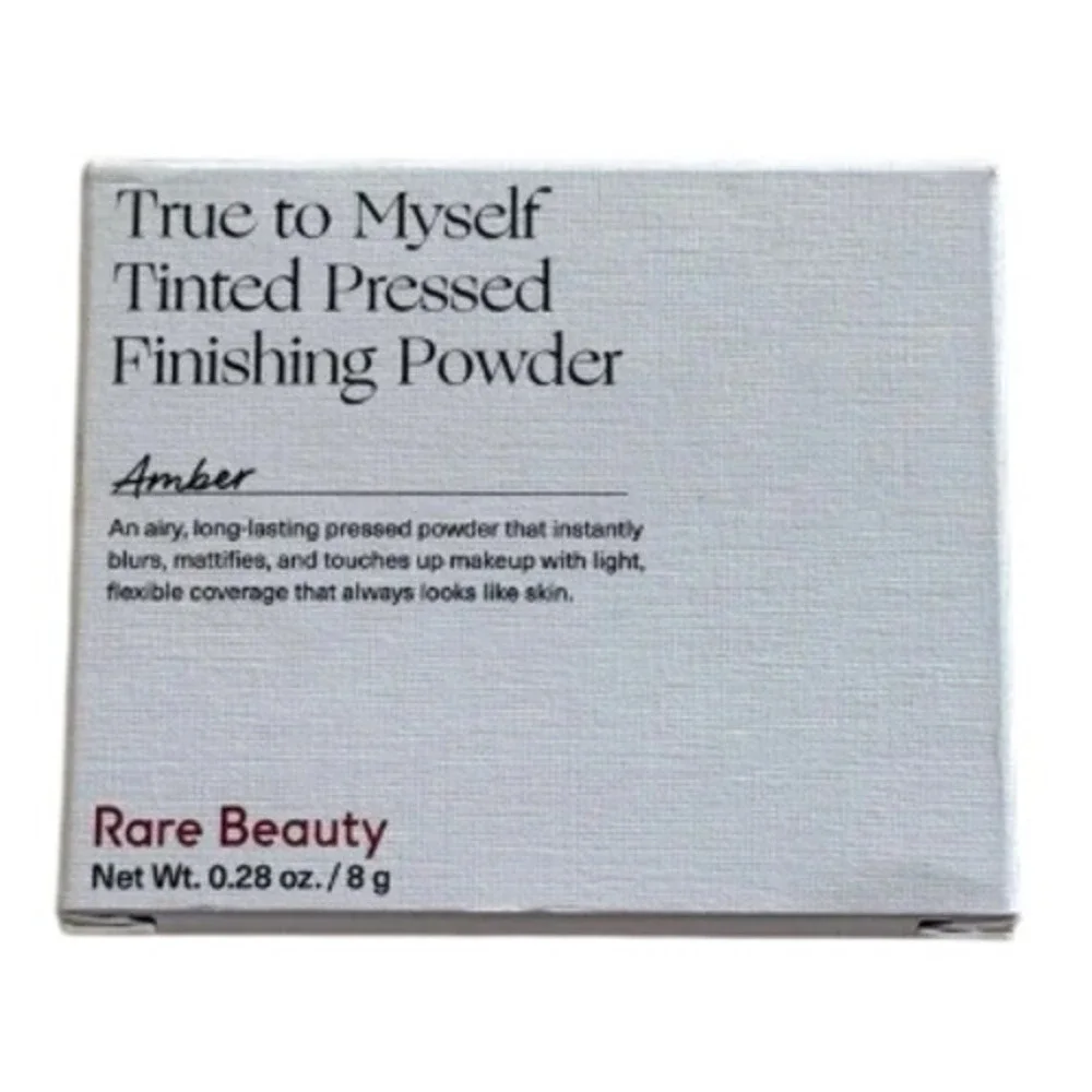 Rare Beauty True to Myself Tinted Pressed Finishing Powder Amber 0.28oz New